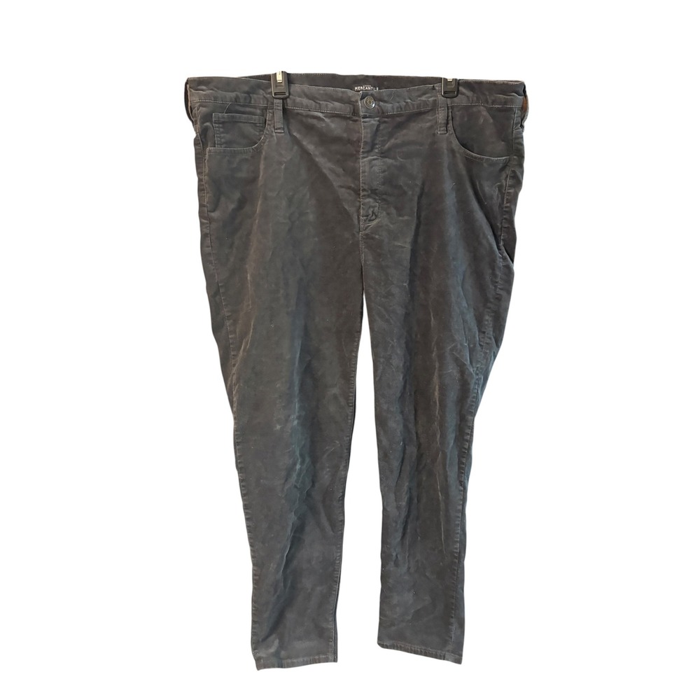 J.Crew Mercantile Women 36 Gray Corduroy Skinny Pants 5-Pocket Stretch Trousers